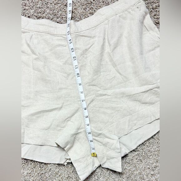 NWT Abercrombie & Fitch Taupe Linen Blend Shorts - Picture 4 of 7